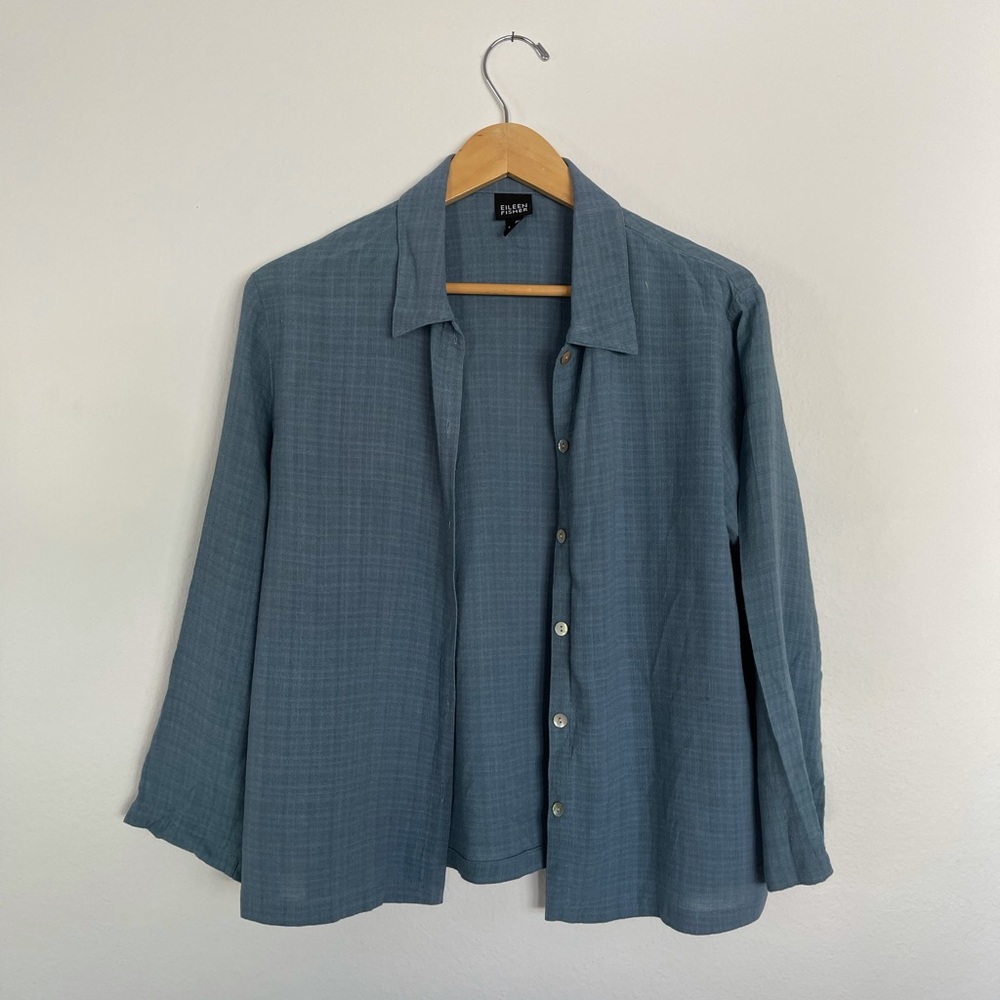 Eileen Fisher blue cardigan - Small